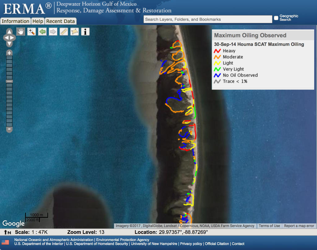 Chandeleur Island SCAT Map